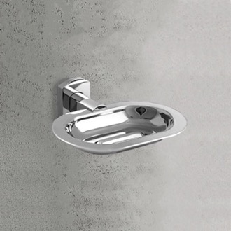 Soap Dish Wall Mounted Polished Chrome Soap Dish Gedy ED12-13